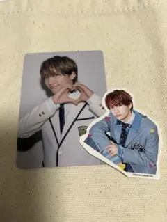 なにわ男子　HARD WORKファミクラ盤 トレカ　フレークシール　　藤原丈一郎