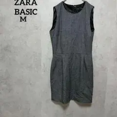 ZARA BASIC ザラベーシック　ノースリーブワンピース　ワンピース　M