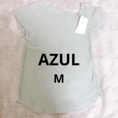 AZUL by MOUSSY オフショルダー 半袖トップス Tシャツモスグリーン