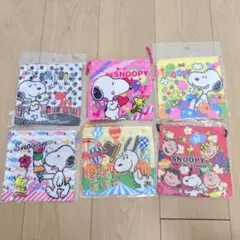 【新品】スヌーピー PEANUTS キュート巾着袋 6点セット
