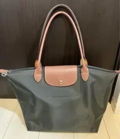 ロンシャン ル プリアージュ　オリジナル　肩掛け　L ダークグレー