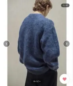 ＜monkey time＞　モヘヤニット　ネイビー