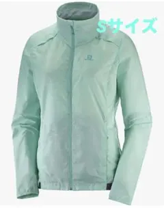 Salomon ミントグリーン　ウインドブレーカー WIND JACKET 2026年最新】SALOMON ランニングウェア アウター・ウィンドブレーカー