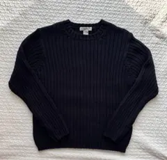 【80s 90s】Eddie Bauer 白タグ コットンニット