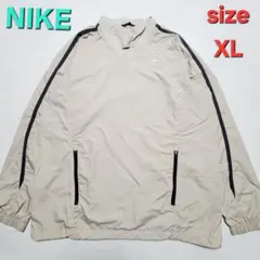 ナイキゴルフ Vネック ナイロン XL メンズ　ベージュ　防風