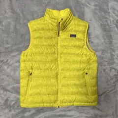 patagonia ダウンベスト イエロー　ＸL14 キッズ