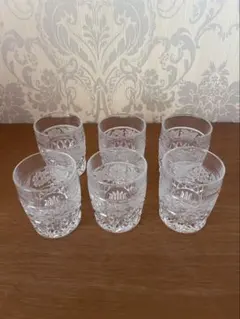 ボヘミアクリスタルグラス 6個セット