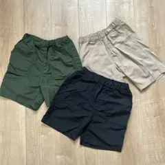 ユニクロ ギアショートパンツ 2枚 & 無印 ＵＶカットハーフパンツ 1枚