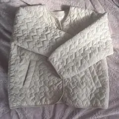 ハートキルティング　ジャケット　ホワイト