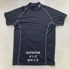 OUTDOOR メンズインナーシャツ　黒　Mサイズ