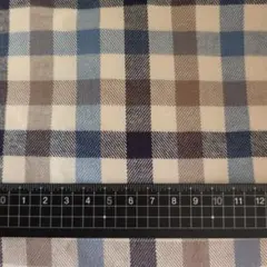 スモーキーチェックコットン 微起毛 1.3m/コットン