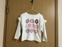 ドーナツプリント長袖カットソー