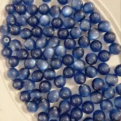 樹脂　レジン　キャッツアイ　猫目　ギャラクシー　ブルー　青　ネイビー　8mm