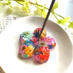お花香るお香立て３点セット(固まるハーバリウム)