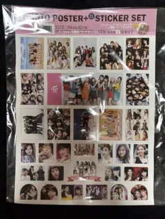 【新品未開封】TWICE K-POP Photoポスター&ステッカーセット