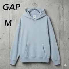 OLD GAP オールドギャップ ライトブルー 無地パーカー 前V 00s