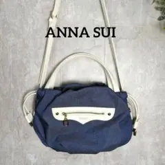 ANNA SUI デニム2WAYバッグ ドローストリングショルダーバックのサムネイル