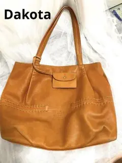 Dakota レザートートバッグ キャメル