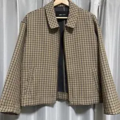 ガンクラブチェック　ジップブルゾン　note et silence