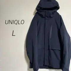 2406 ハイブリッドダウンパーカー　ジャケット L ネイビー　【ユニクロ】