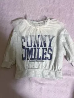 チュール襟付きトレーナー100センチ