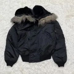 アルファインダストリーズ　USA製　N-2Bフライトジャケット　Lサイズ　黒