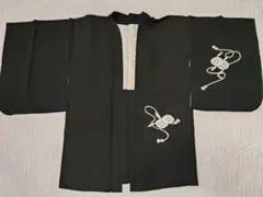 黒絵羽 　羽織り　昭和　レトロ　ヴィンテージ　アンティーク