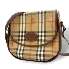 バーバリー ショルダーバッグ ノバチェック シャドーホース PVC ベージュ