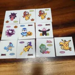 ポケモンパン　シール　ハロウィン　10枚