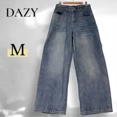 DAZY ワイドパンツ M ジーンズ デニム