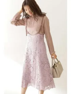 プロポーションボディドレッシング　コードレースマーメイドジャンパースカート