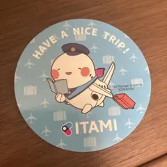 そらやん ステッカー ITAMI 関西国際空港 直径9cm