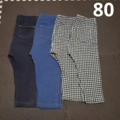 ユニクロ　レギンス4枚　80