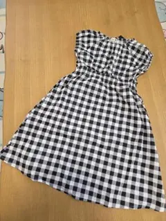 Branshes チェック柄半袖ワンピース 130cm