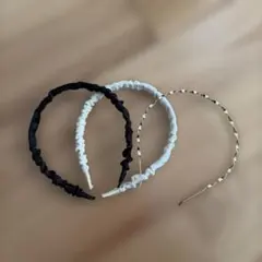 布製ヘアバンド3点セット