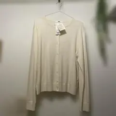 UNIQLO エクストラファインメリノ カーディガン ホワイト XL