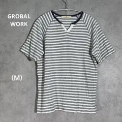 『GLOBAL WORK』グローバルワーク （Ｍ）ボーダーシャツ ユニセックス