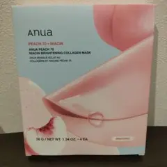 新品　アヌア Anua 桃 70 ナイアシン コラーゲンマスク 4枚入