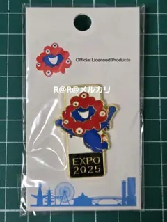 万博　EXPO2025　ミャクミャク　ピンバッジ　黒