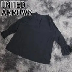 UNITED ARROWS チュニック ブラウス プルオーバー ネイビーのサムネイル