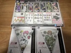 一番くじ　ジョジョの奇妙な冒険　商品一覧シート、J賞ピッツァプレート2種