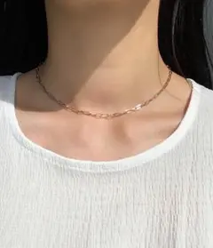 ゴールドシルバー ミニ鎖チェーン 【人気】ネックレス サージカルステンレス 金ア