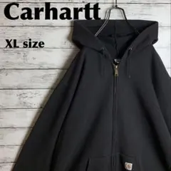 【即完モデル】Carhartt カーハート黒 XL フルジップ パーカーB909