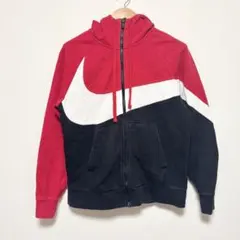 Nike ジッパー付きフードパーカー レッド/ホワイト/ネイビー