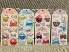 サンリオ　ウォーターinシール　キティー　マイメロ　クロミ　シナモン　4枚セット