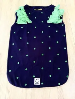 『お値下げSALE 』ドッグデプト4L ♡XXXL 紺✖️緑フリフリ大型犬服のサムネイル