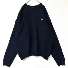 vintageラコステ LACOSTE ニット セーター ワンポイント 刺繍ロゴのサムネイル