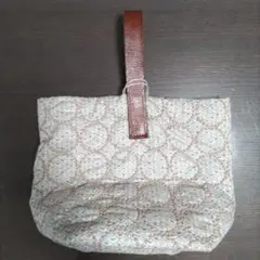 ミナペルホネンオパール底トートバッグ肩掛けショルダー付き - メルカリ