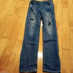 ブランシェス　ダメージデニムパンツ