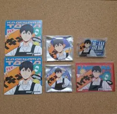 ハイキュー‼︎ タワレコカフェコラボ　缶バッジ　クリアカード　特典　影山飛雄